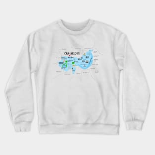 map of cambridge mass Crewneck Sweatshirt